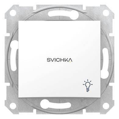 Кнопочный выключатель Schneider Electric Sedna с символом "Свет"