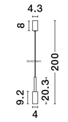 Підвісний світильник Nova luce JOY 1, Black