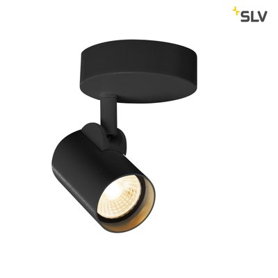 Настінно-стельовий світильник SLV HELIA LED 156500, Чорний, Чорний, Чорний, Чорний