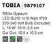 Врізний точковий світильник Nova Luce TOBIA 1 White
