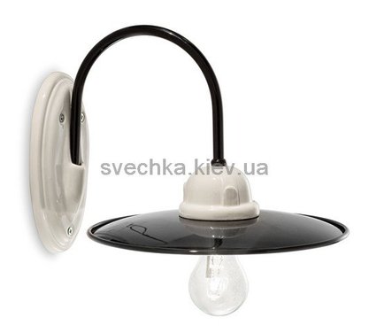 Настінний світильник Ferroluce BLACK &amp| WHITE C001, Чорний, Чорний