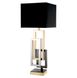 Настольная лампа Eichholtz Table Lamp Regine 110335, Никель;Черный, Никель, Черный
