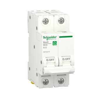 Автоматичний вимикач RESI9 Schneider Electric 10 А, 2P, крива, 6кА