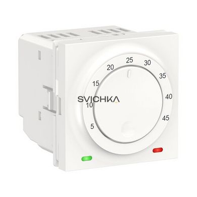 Термостат теплої підлоги Schneider Electric Unica New 10А, Білий, Білий