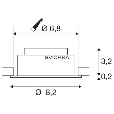 Врезной точечный светильник SLV UNIVERSAL 68
