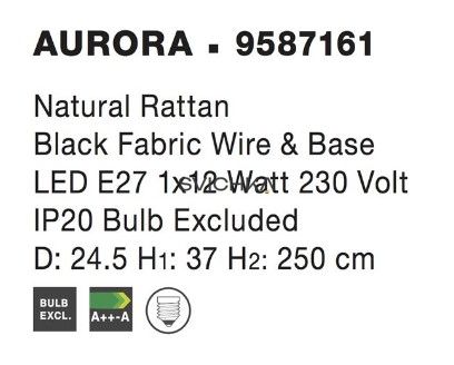Підвісний світильник Nova luce Aurora - 9587161