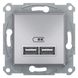 USB розетка Schneider Electric Asfora 2,1A