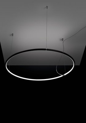 Підвісний світильник Egoluce LANCIA TONDA, Ø 70 cm, Black, Чорний, Чорний, Чорний