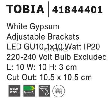 Врезной точечный светильник Nova Luce TOBIA 30