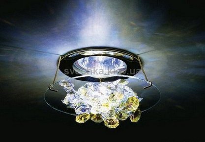 Врезной точечный светильник Swarovski Ice color crystal AB A.8992 NR 030 015