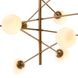 Подвесной светильник Eichholtz Chandelier Tortora 112071, латунь, белый, Латунь, Белый