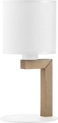 Настільна лампа TROY TK-Lighting 5198-5198, Бежевий, Білий, Дерев'яний, Білий