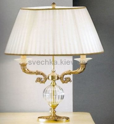 Настільна лампа Nervilamp 575/2C, Золотий, Золото