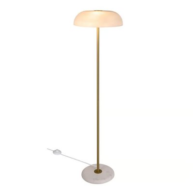Торшер лампа Nordlux Glossy, White/Brass, белый, латунь, Білий, Латунь, Білий