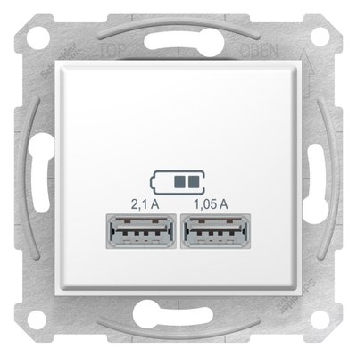 USB розетка 2,1А Schneider Electric Sedna