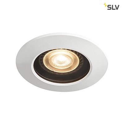 Врізний точковий світильник slv VARU QPAR51 DL, IP20/65, white