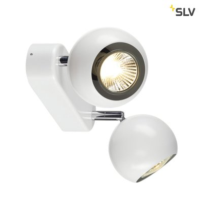 Настінно-стельовий світильник SLV LIGHT EYE 2 GU10 149071, Хром;Белый, Білий, Хром, Білий, Хром, Білий, Хром