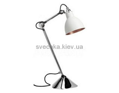 Настільна лампа Lampe Gras 205-Ch-Wh-Cop, Білий, Білий