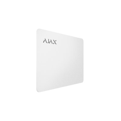Бесконтактная карта управления охраной Ajax Pass белая (3шт)