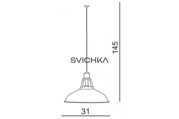 Підвісний світильник AZzardo New Axel AZ1351, Латунь, Чорний, Чорний