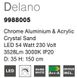 Подвесной светильник Nova luce Delano 8 Chrome