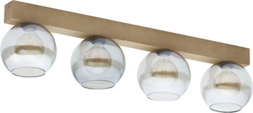 Світильник TK Lighting 4257 Artwood Glass - 4257, Бежевий, Дерев'яний, Димчатий