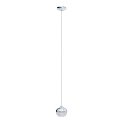 Світлодіодний підвіс (люстра) димований Eglo MIOGLIA 1 98627, Хром, Білий, Прозорий