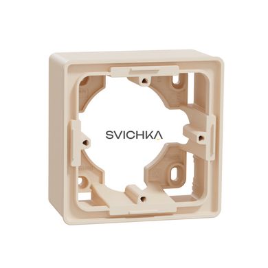 Коробка для відкритого монтажу 1-постова Schneider Electric Unica New, Бежевий, Бежевий