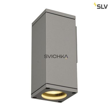 Вуличне бра SLV THEO WALL OUT 229524, сірий, Сірий, Сріблястий, Сріблястий