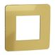 Рамка 1-постова Schneider Electric Unica Studio Color, Золотой/белый, Золотий/білий