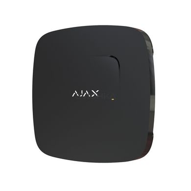 Бездротовий датчик детектування диму Ajax FireProtect чорний, Чорний