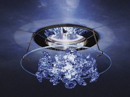 Врезной точечный светильник Swarovski Ice Breeze medium sapphire A.8992 NR 030 016