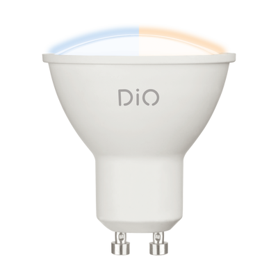 Світлодіодна лампа CCT із зміною температури кольору Eglo LM_LED_GU10 11801, Білий, Білий