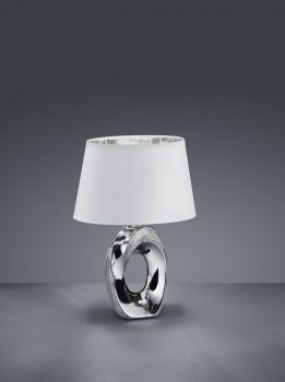 Настільна лампа Reality R50511079 Taba, Сріблястий, Білий