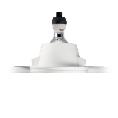 Гипсовый точечный светильник Ideal Lux SAMBA FI1 ROUND BIG Gypsum 139012