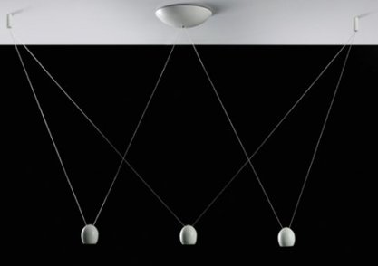 Підвісний світильник Egoluce Mork Sistema 1506-3, Білий, Білий, Білий