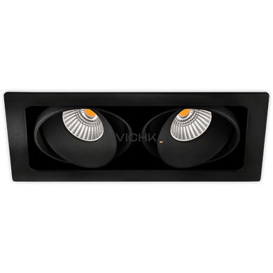 Точковий світильник Arkos Light TWIST DOUBLE A2042222NT, Чорний, Чорний