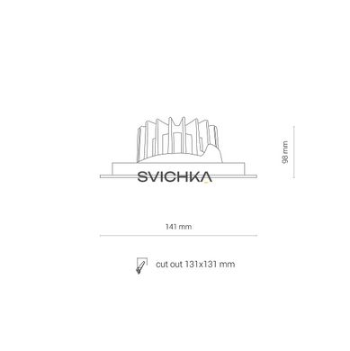 Врезной точечный светильник Nowodvorski CL DIA LED 18W 3000K, White/Black