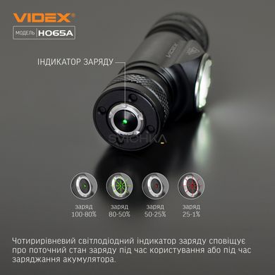 Налобний світлодіодний ліхтарик VIDEX 1200Lm 5000K