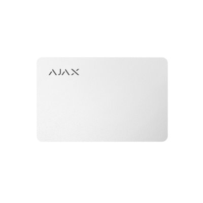 Бесконтактная карта управления охраной Ajax Pass белая (100шт)