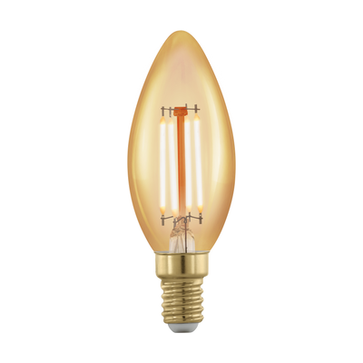 Лампа Eglo филаментная диммируемая золотая LM LED E14 1700K 11698