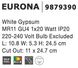 Підсвітка Nova luce Eurona 1 GU4 White