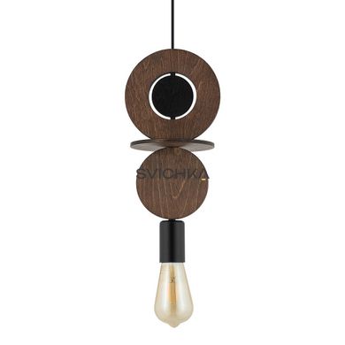 Подвесной светильник Nowodvorski Drops Wood C, Black/Brown