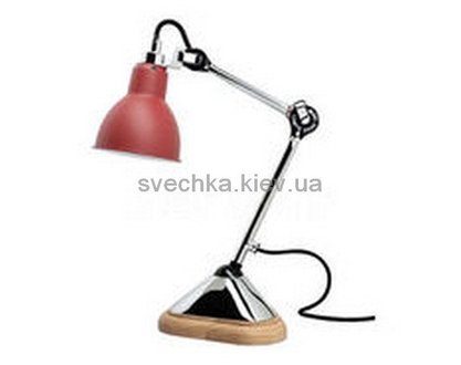 Настільна лампа Lampe Gras 207-Ch-Red-Round, Білий, Білий
