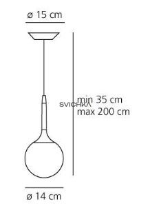 Подвесной светильник Artemide Castore-14 1045110A