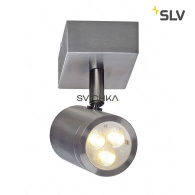 ASTINA single spot, LED wall light, stainless steel 316, LED 3W, 3000K, IP44, серебро