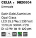 Підвісний світильник Nova luce CELIA 43 Gold