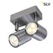 ASTINA double spot, LED wall light, stainless steel 316, LED 2x3W, 3000K, IP44