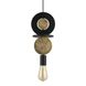 Подвесной светильник Nowodvorski Drops Wood E, Black/Gold, Золото;Черный, Золотой, Черный
