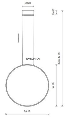 Подвесной светильник Nowodvorski CIRCOLO LED, 1x21W, 4000K, черный